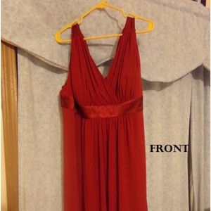 Red David Bridal Dress